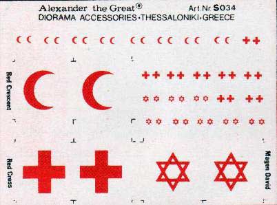 Alexander s034 DRAPEAUX TISSUS Plastic models