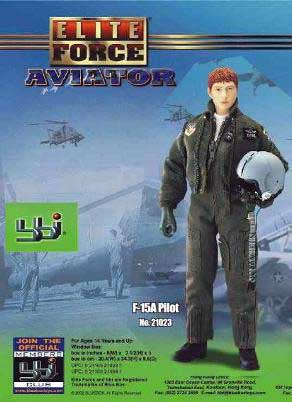 Blue Box Elite Force 21023 F 15 A FEMME PILOTE BURNER Maquettes