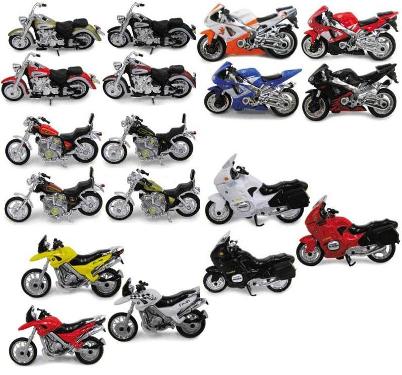 Cararama 435nd COFFRET MOTO 5 MODELES X 36 Die cast 1:43