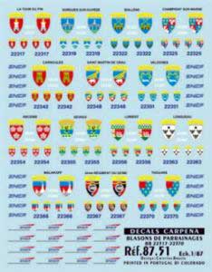 Carpena 08751 BLASONS PARAINNAGE BB22317-22370 Plastic models