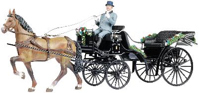Distler 8730026 FIACRE Avec CHEVAL + COCHER Miniatures 1:24 Distler 8730026 FIACRE Avec CHEVAL + COCHER Miniatures 1:24