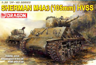 Dragon 6354 M4A3 105MM HVSS Plastic models 1:35