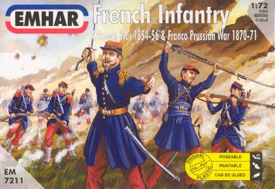 Emhar 7211 INFANTERIE FRANCAISE 1854-1856 1870-1871 Plastic models 1:72 Emhar 7211 INFANTERIE FRANCAISE 1854-1856 1870-1871 Plastic models 1:72