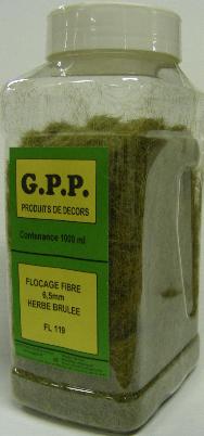GPP afl119 FLOCAGE FIBRE 1L 6.5 mm HERBE BRUL Maquettes 1:0