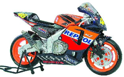 Guiloy 13690 HONDA RC 211V VALENTINO ROSSI TEAM REPSOL HONDA CHAMPION DU MONDE MOTO GP 2003 Miniatures 1:10