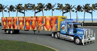 Italeri 3832 US TRUCK W/BAYWATCH Plastic models 1:24