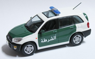 J-collection 058 TOYOTA RAV 4 5 portes Police de DUBA� Miniatures 1:43