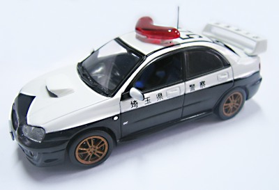 J-collection 083 SUBARU IMPREZA WRX Police Japonaise 2005 Miniatures 1:43