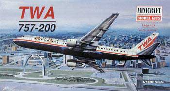 Minicraft 14482 TWA 757-200 Plastic models 1:144