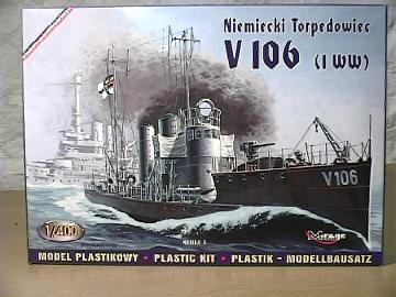Mirage Hobby 40028 V 106 WW1 GERMAN TORPILLE Plastic models 1:400