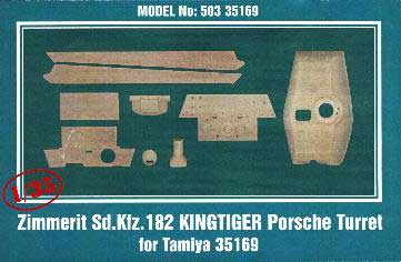 Mirage Hobby 50335169 ZIMMERIT KINGTIGER 182 Maquettes 1:35