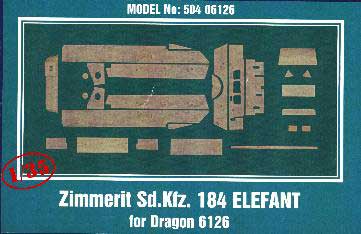 Mirage Hobby 50406126 ZIMMERIT ELEFANT 184 Maquettes 1:35