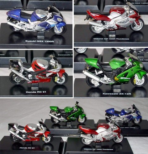 New Ray 06027 MOTOS ASSORTIment 4 mod�les x24 Die cast 1:32