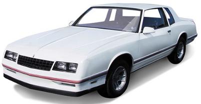 Welly 12558 GM 1987 Chevrolet Monte Carlo SS Miniatures 1:18