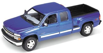 Welly 19837 GM CHEVROLET Silverado Extended Sportside Box 1999 Miniatures 1:18