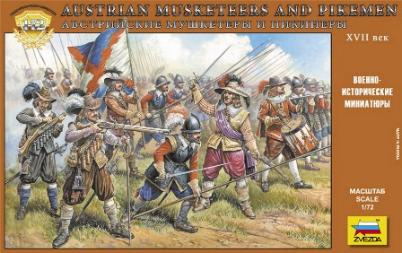 Zvezda 8061 MOUSQUETAIRE AUTRICHIEN 16�me 17�me si�cle 1/72 Maquettes 1:0