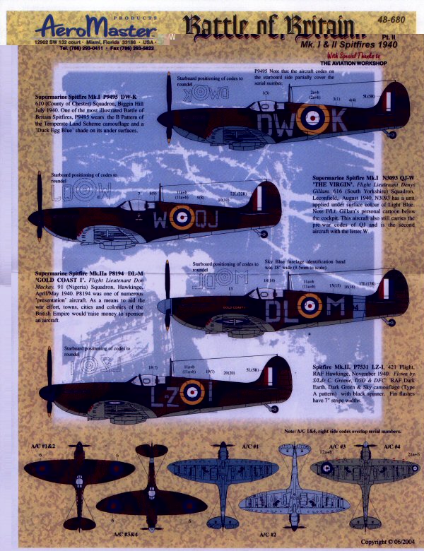 BATTLE BRITAIN SPITFIRE PARTIE II