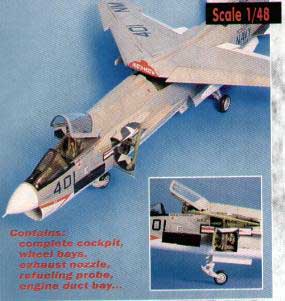 Aires 4180 F 8E CRUSADER hasegawa Maquettes 1:48