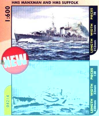 HMS MANXMAN ET HMS SUFFOLK