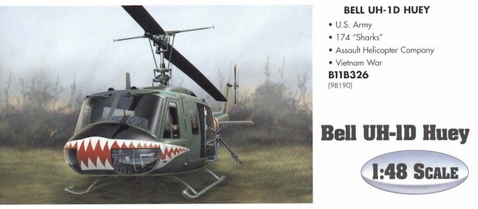 Armour B11B326 UH-1 HUEY SHARKS 98190 Miniatures 1:48 Armour B11B326 UH-1 HUEY SHARKS 98190 Miniatures 1:48