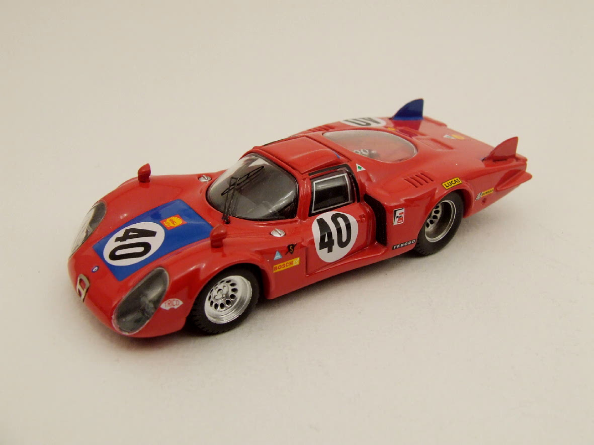 Best 9255 Alfa Romeo 33.2 CODA Lunga Le Mans 68 Die cast 1:43 Best 9255 Alfa Romeo 33.2 CODA Lunga Le Mans 68 Die cast 1:43