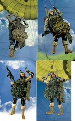 Bravo Team 73500E Assortiments PARATROOPER X12  Die cast 1:18
