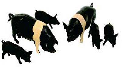 Britains 40965 Porcs saddleback Miniatures 1:32