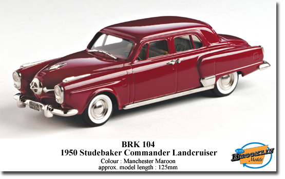 Brooklin k104 STUDEBAKER COMMANDER LANDCRUISER 1950 Miniatures 1:43 Brooklin k104 STUDEBAKER COMMANDER LANDCRUISER 1950 Miniatures 1:43