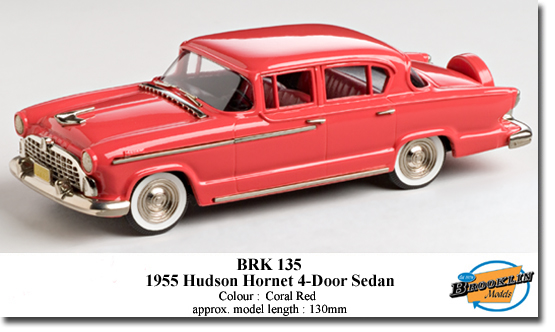 Brooklin K135 HUDSON HORNET 4 PORTES SEDAN 1955 Miniatures 1:43 Brooklin K135 HUDSON HORNET 4 PORTES SEDAN 1955 Miniatures 1:43