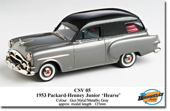 Brooklin KCSV05 PACKARD-HENNEY JUNIOR HEARSE 1953 Die cast 1:43