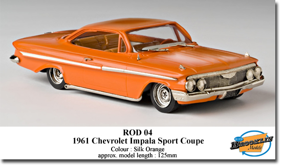 Brooklin KROD04 CHEVROLET IMPALA SPORT 1961 CUSTOMISÉE Miniatures 1:43 Brooklin KROD04 CHEVROLET IMPALA SPORT 1961 CUSTOMISÉE Miniatures 1:43