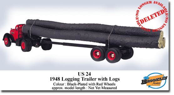 Brooklin KUSMINT24 LOGGING TRAILER WITH LOGS 1948 Miniatures 1:43 Brooklin KUSMINT24 LOGGING TRAILER WITH LOGS 1948 Miniatures 1:43