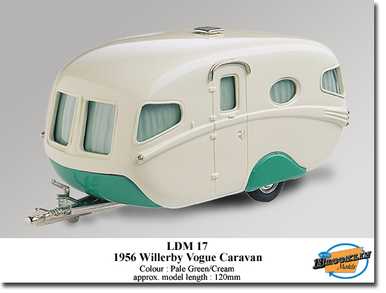Brooklin LDM17 LANSDOWNE WILERBY VOGUE CARAVAN Miniatures 1:43 Brooklin LDM17 LANSDOWNE WILERBY VOGUE CARAVAN Miniatures 1:43