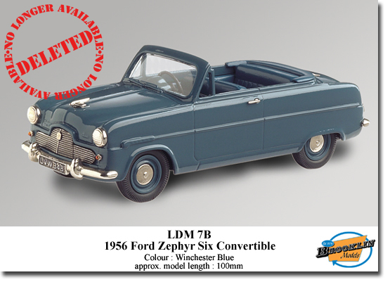 Brooklin LDM7B Ford ZEPHYR SIX 1956 Miniatures 1:43