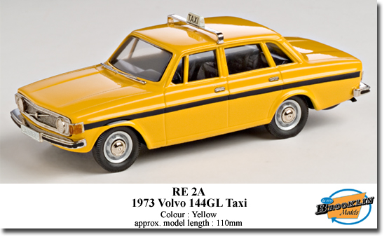 Brooklin RE02A ROBEDDIE VOLVO 144 GL 1973 Die cast 1:43