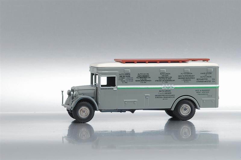 Bub 07350 NAG TRANSPORTEUR COMPETITION AUTO UNION Miniatures 1:87