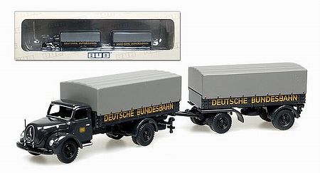 Bub 62177 MAGIRUS S6500 POETEUR + Remorque DB Die cast 1:87