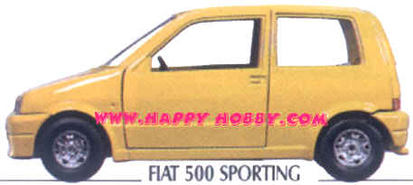 Burago 01194 Fiat 500 SPORTING Die cast 1:24 Burago 01194 Fiat 500 SPORTING Die cast 1:24