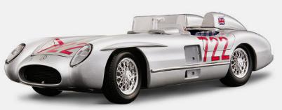 Burago 12054 Mercedes Benz 300 SLR MM 1955 Miniatures 1:18