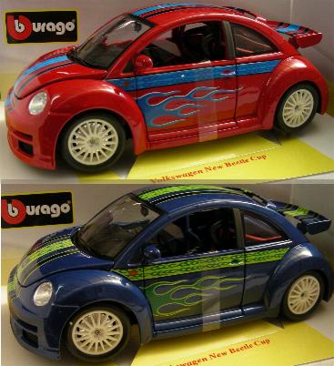 Burago 12058 Volkswagen New Beetle CUP Die cast 1:18