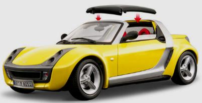 Burago 15031 Smart Roadster Miniatures 1:18 Burago 15031 Smart Roadster Miniatures 1:18