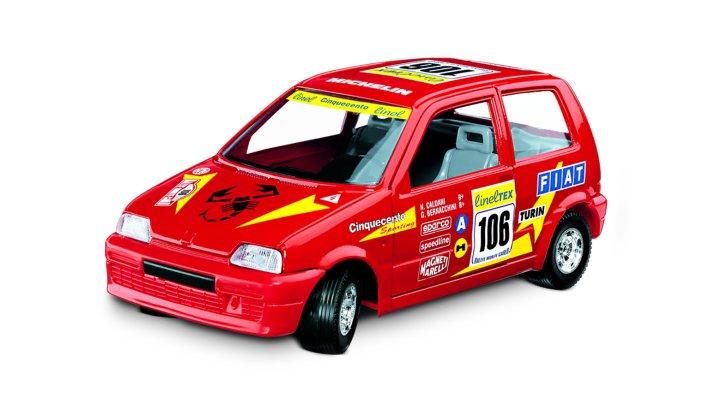 Burago 15994 Fiat 500 RALLY 0154 Die cast 1:24 Burago 15994 Fiat 500 RALLY 0154 Die cast 1:24