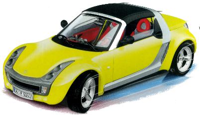 Burago 25021 Smart Roadster 2003 Die cast 1:24