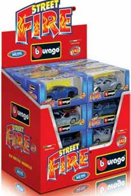 Burago 30010R STREET FIRE COFFRET X24 1/43 Miniatures 1:43