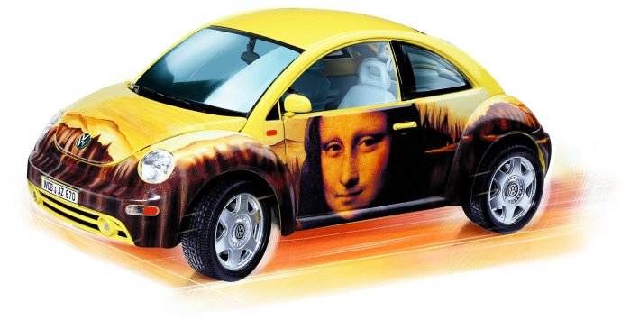 Burago 70221 NEW Beetle GIOCONDA VOLKSWAGEN Die cast 1:18