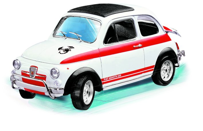 Burago 7034 KIT Fiat 500 ABARTH Die cast 1:18 Burago 7034 KIT Fiat 500 ABARTH Die cast 1:18