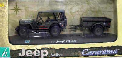 JEEP WILLYS avec REMORQUE