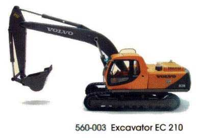 Cararama 560003 VOLVO PELLE EC-210 Die cast 1:50