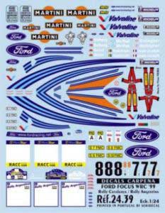 Carpena 02439 FORD FOCUS WRC CATALOGNE + ARG 99 Maquettes 