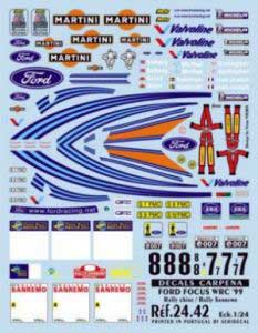Carpena 02442 FORD FOCUS WRC 99 CH/S R Plastic models 1:24 Carpena 02442 FORD FOCUS WRC 99 CH/S R Plastic models 1:24